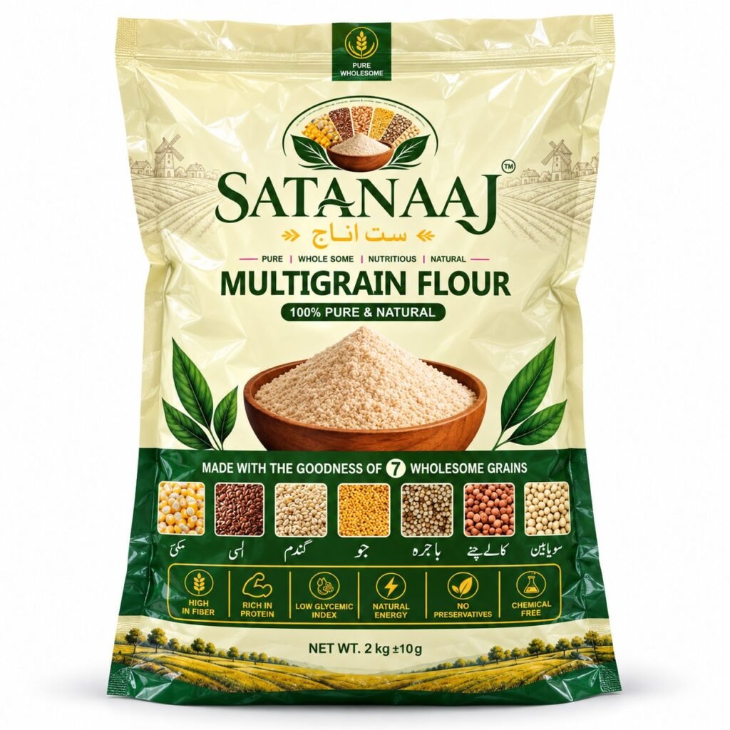 SATANAAJ Family Mix Combo – Multigrain 2 kg + Gluten-Free 1 kg